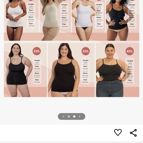 Shapermint Essentials All Day Every Day Scoop Neck Cami black 3XL fits 0x-1x - Picture 6 of 11